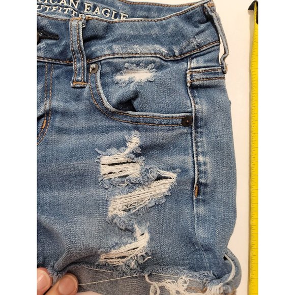 American Eagle Outfitters Super Stretch, Super Low Shortie - Distressed Size 0. - Picture 3 of 11